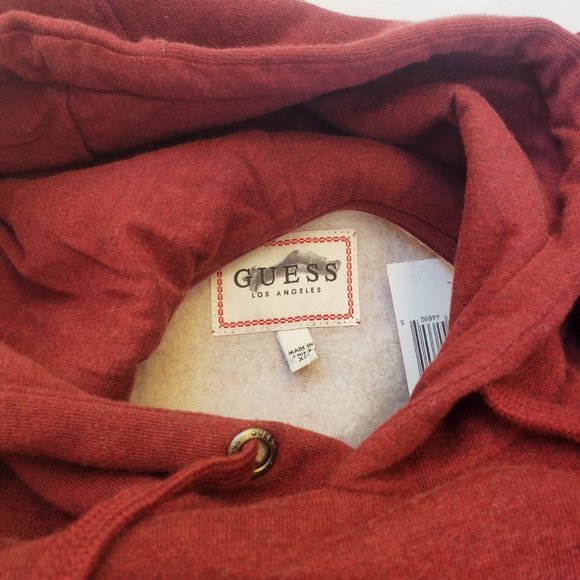 GUESS Men's Roy Debossed Logo Hoodie sz S - Picture 6 of 7